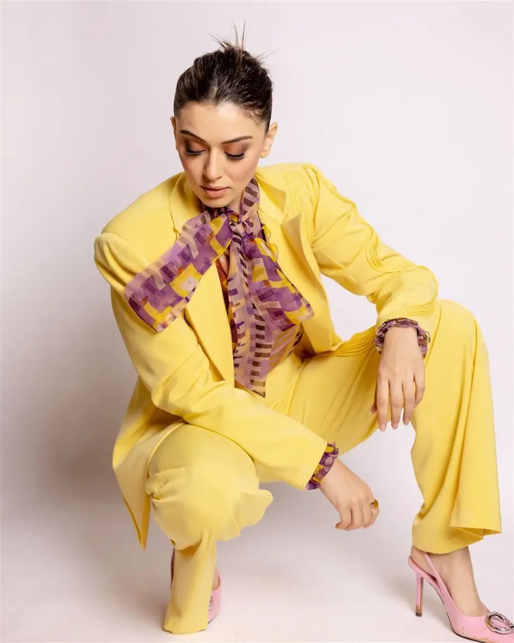 Hansika Motwani Photoshoot In Yellow Dress